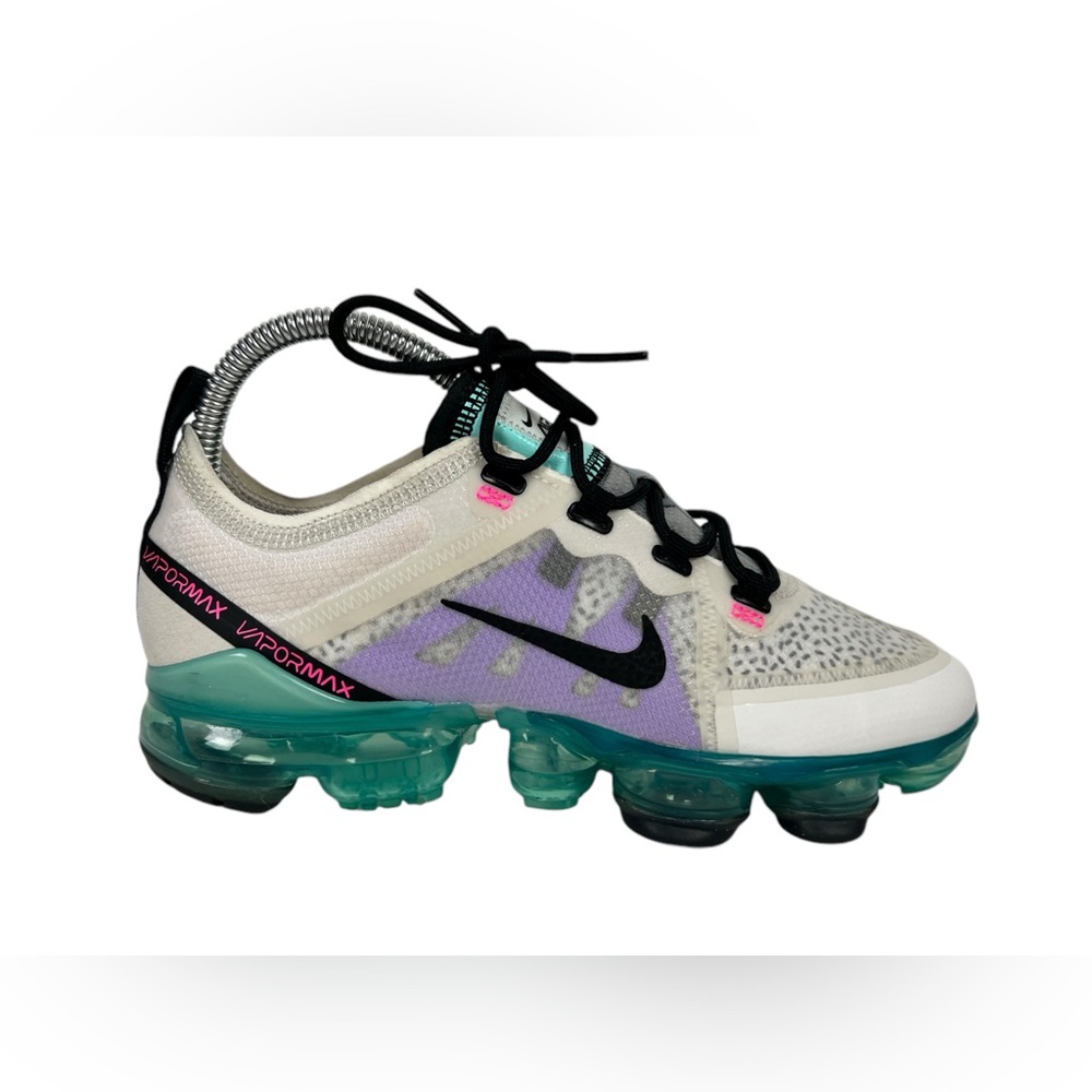 Nike Air VaporMax 2019 AJ2616 009 White Kids Running Shoes Size 5Y Dragon Fruit